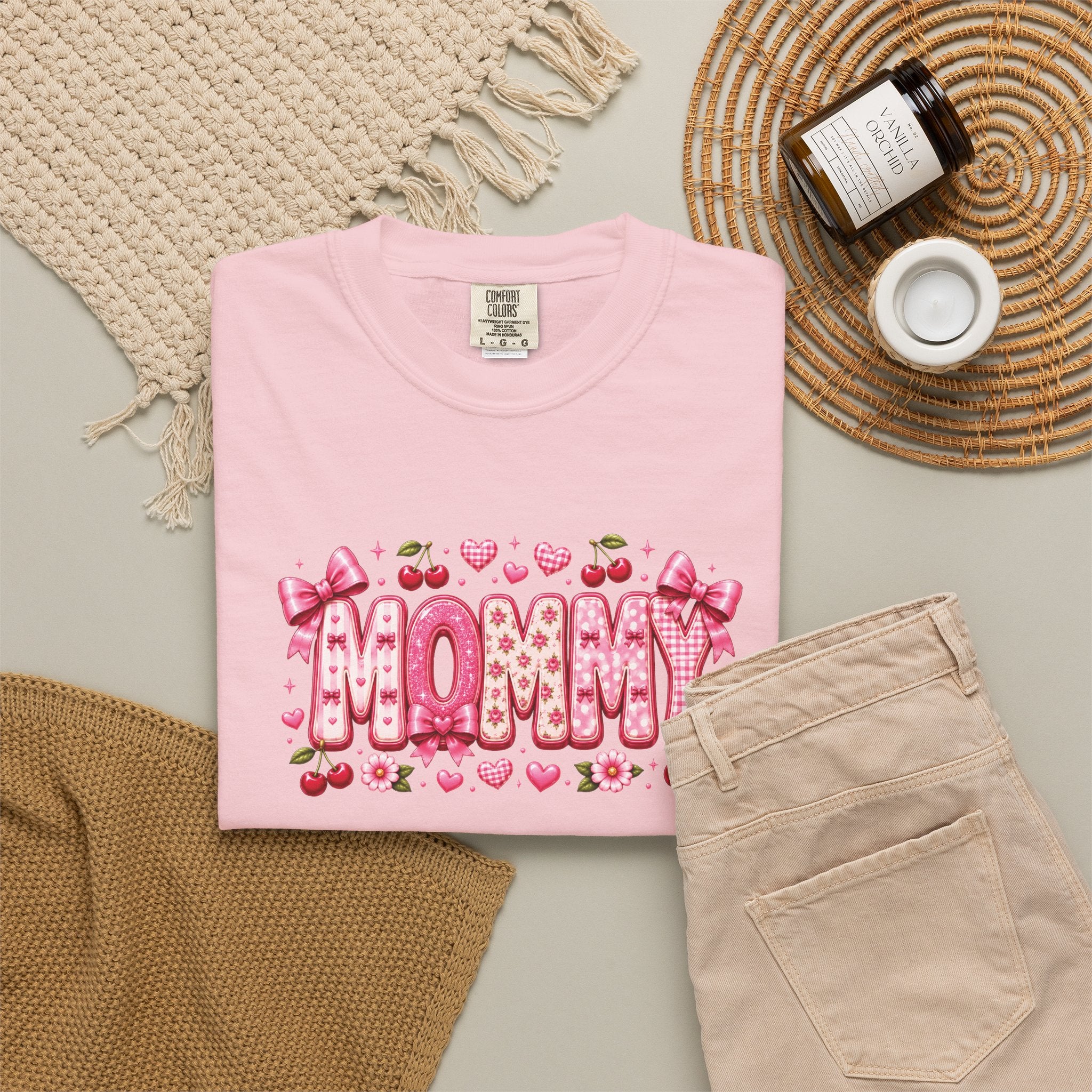 MOMMY Floral Heart T-Shirt