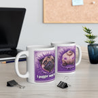 Mug — 'I Puggin' Woof You!' Personalized Pug Coffee Mug (Name: Sandra)
