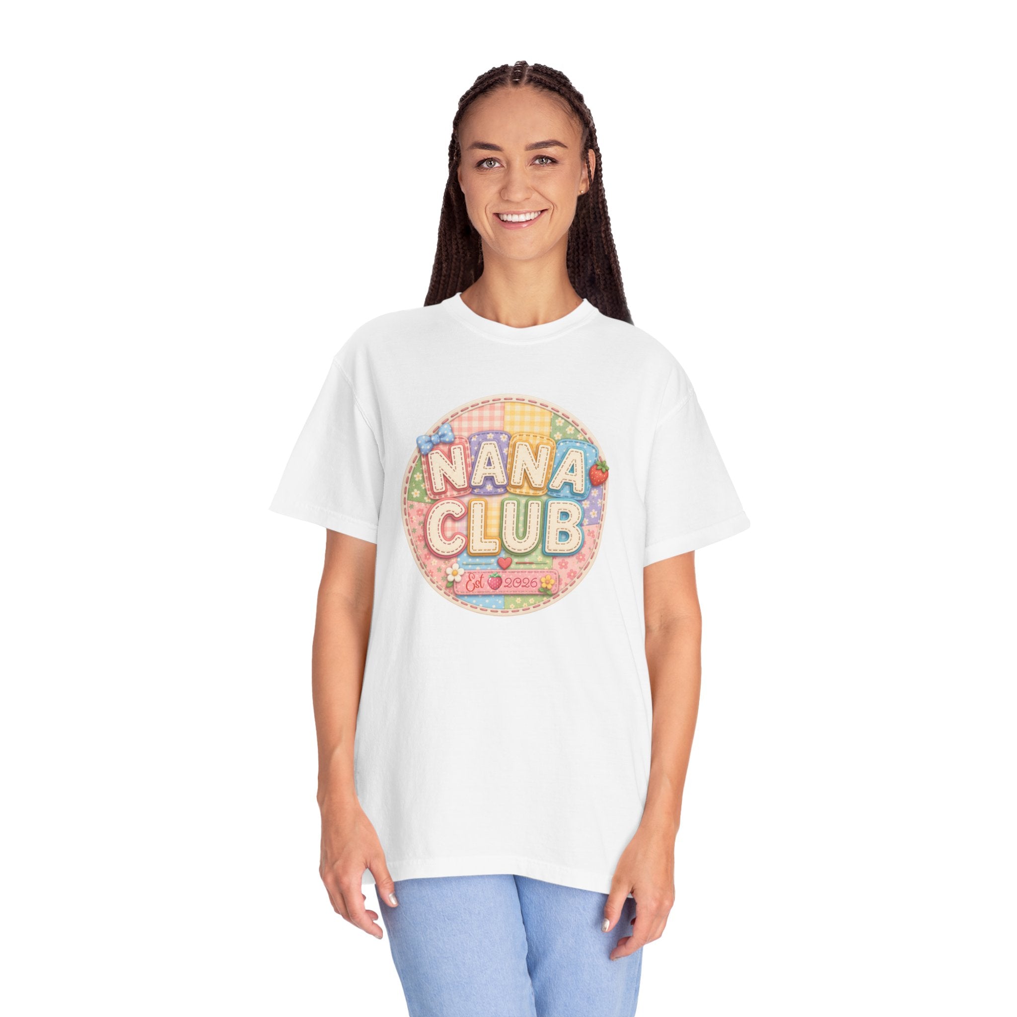 Nana Club T-Shirt — Retro Pastel Grandma Gift Tee