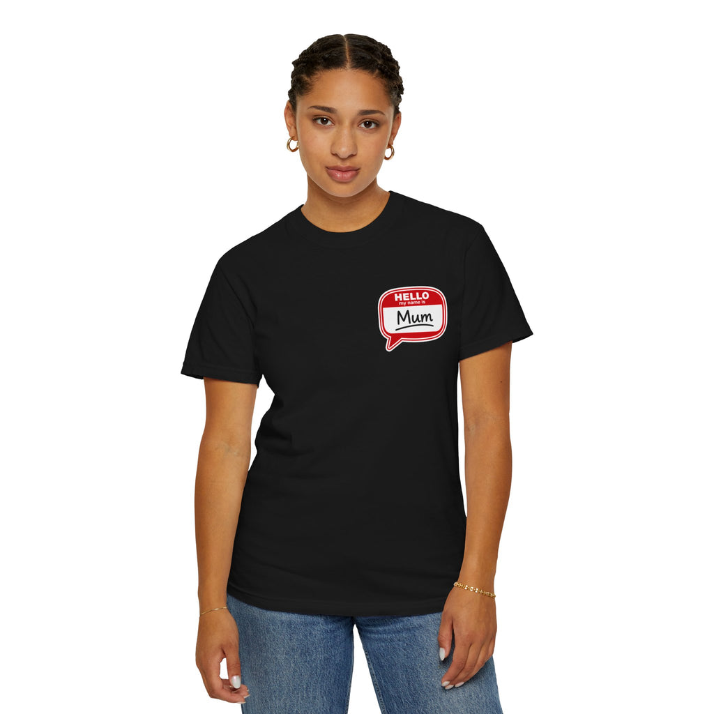 Hello Mum Speech Bubble T-Shirt — Cute Retro Mom Graphic Tee