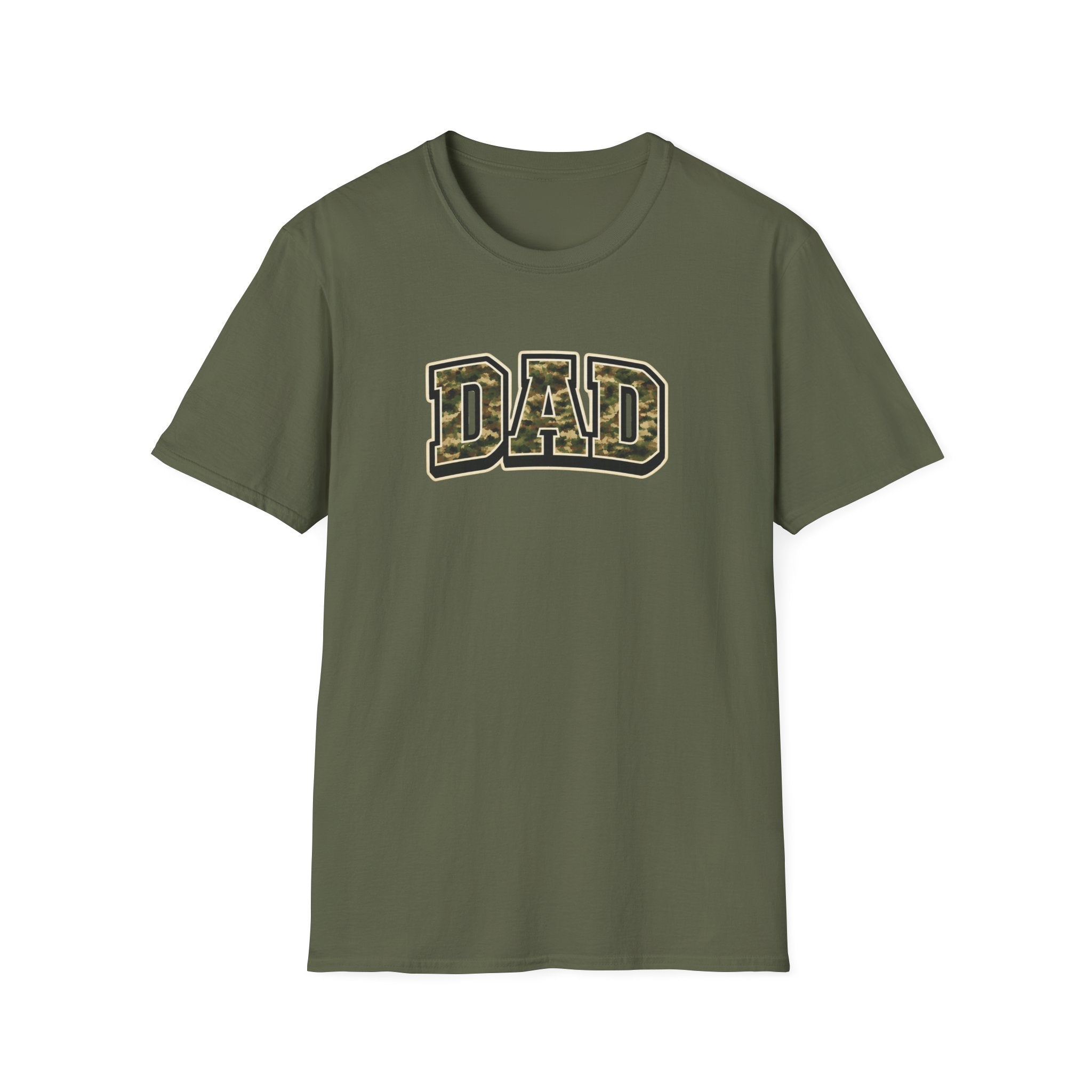 Dad Camo T‑Shirt — Military Camouflage 'DAD' Father's Day Tee