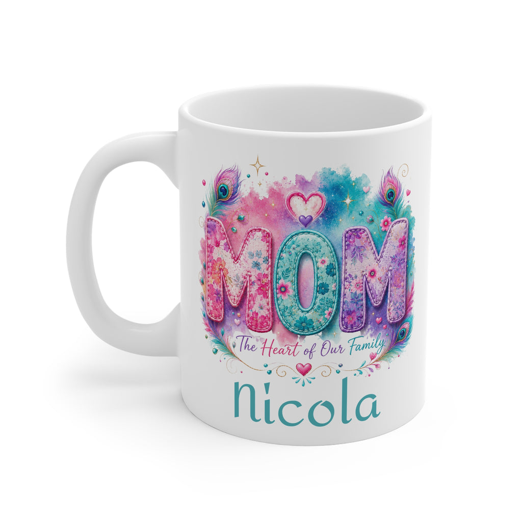 MOM  "The Heart of Our Family" Mug - Personalised