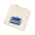 Super Papa Scotland Flag/Scottish themed T-Shirt – Comic Style Father’s Day Gift