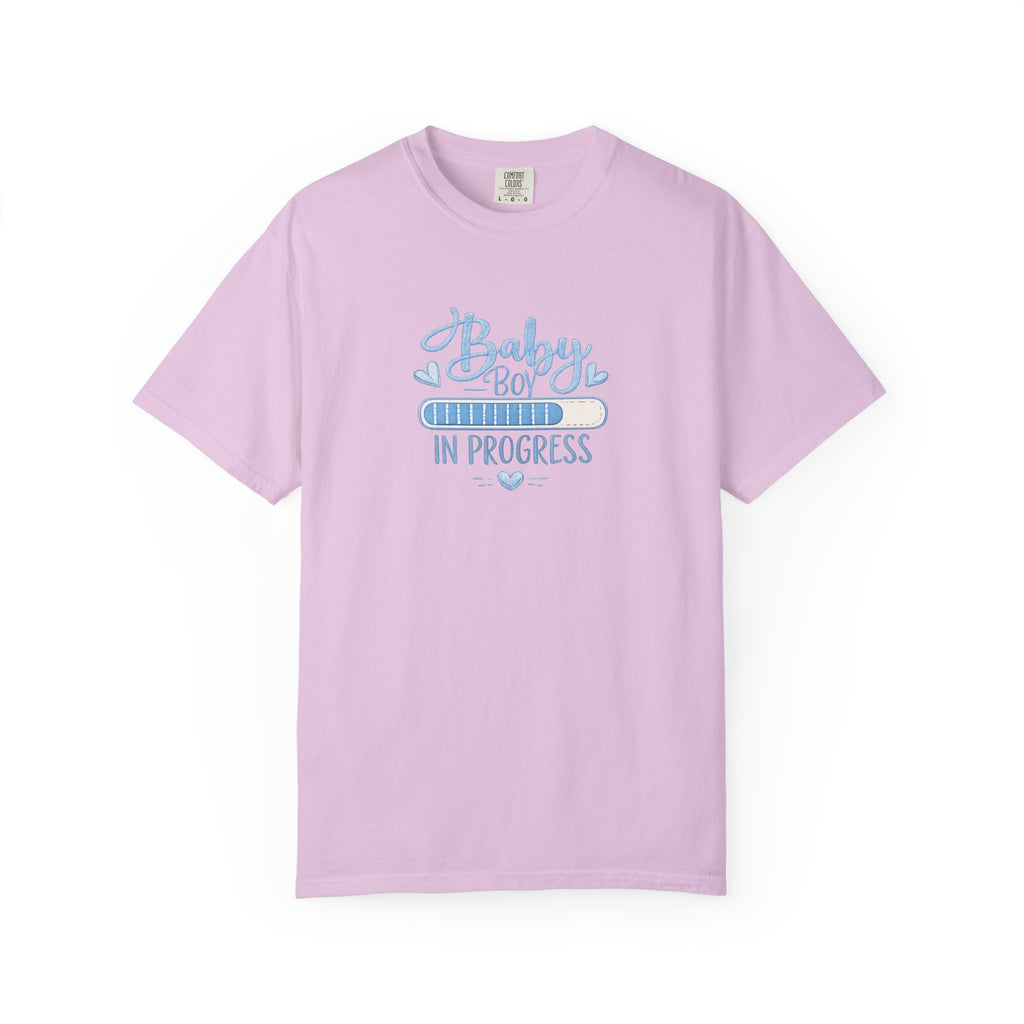 Baby Boy In Progress T-Shirt — Pregnancy Announcement Tee