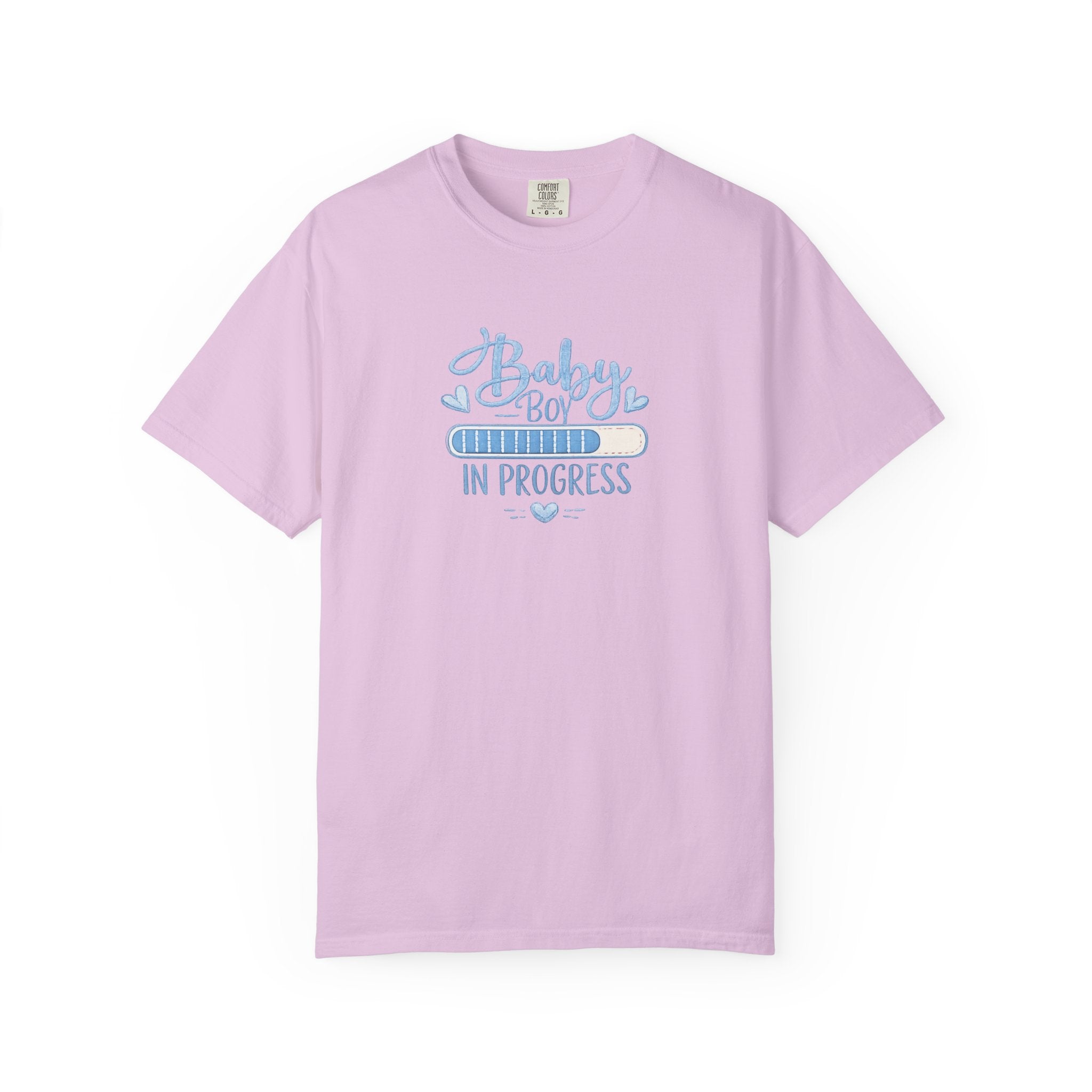 Baby Boy In Progress T-Shirt — Pregnancy Announcement Tee