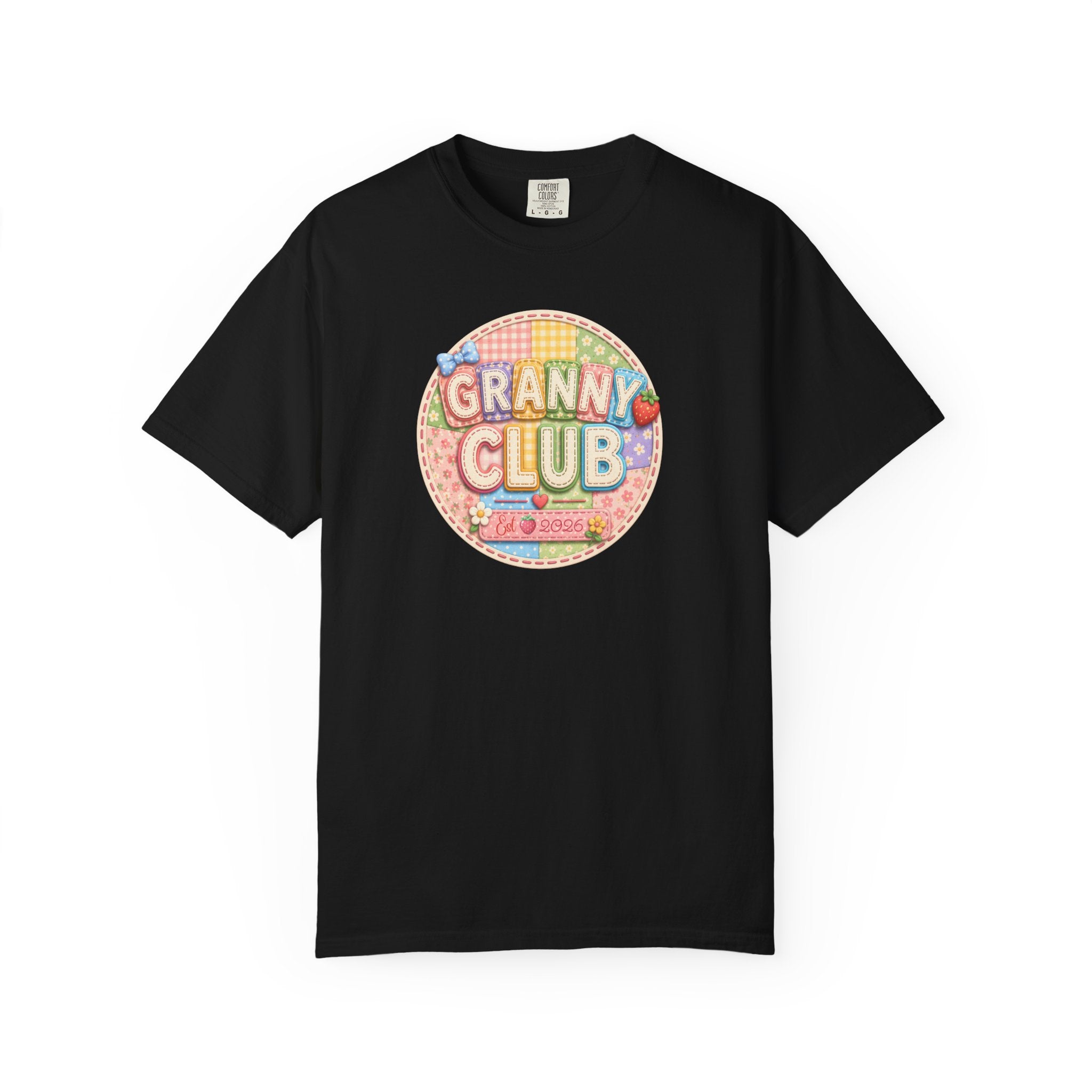Granny Club Graphic T-Shirt — Retro Candy Patch Design