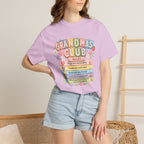 Grandma's Club T-Shirt — Cute Floral 'Grandma's Club' Rules Tee