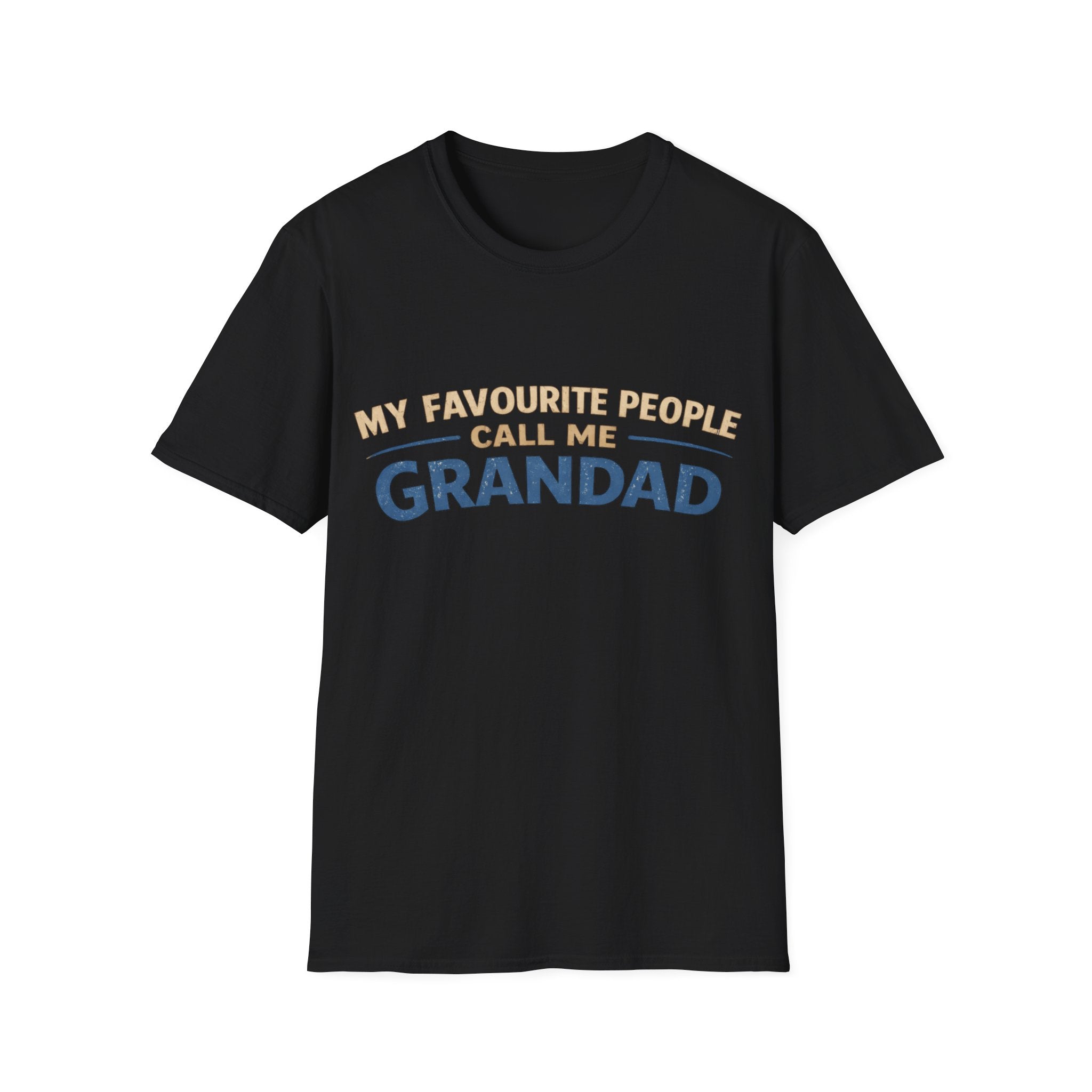 Grandad T-Shirt – “My Favourite People Call Me Grandad” Casual Grandpa Tee
