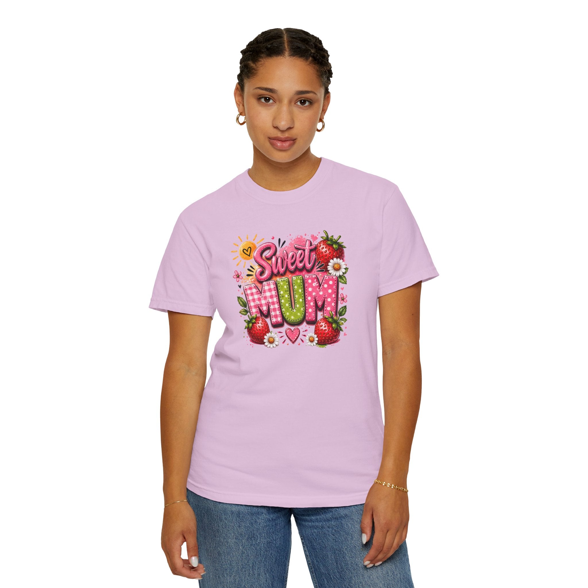 Sweet Mum T-Shirt — Floral Strawberry Mother's Day Tee