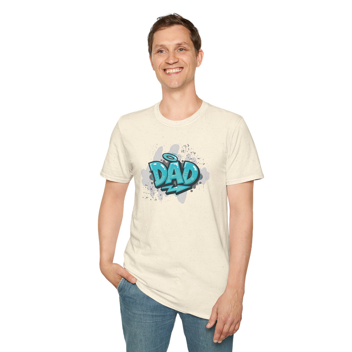 Dad Blue Graffiti T-Shirt