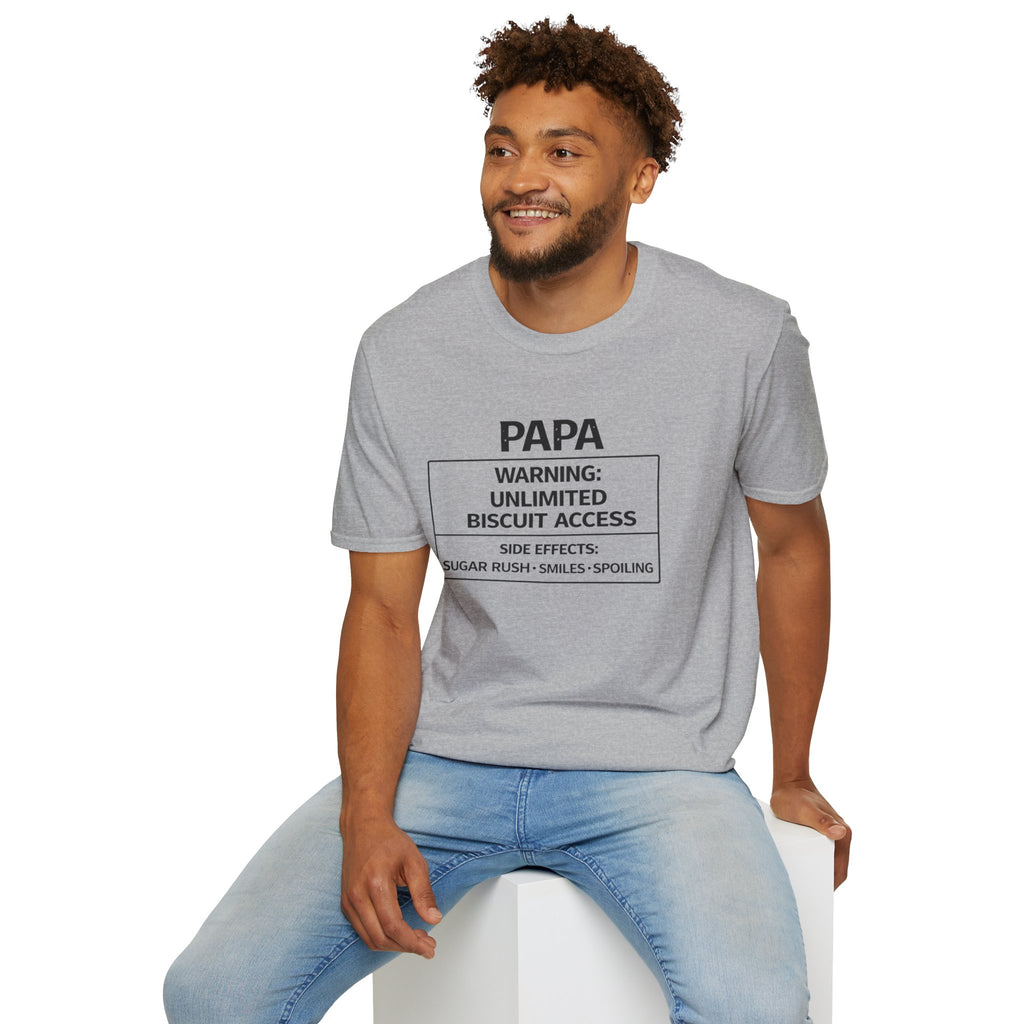 Papa Warning: Unlimited Biscuit Access T-Shirt