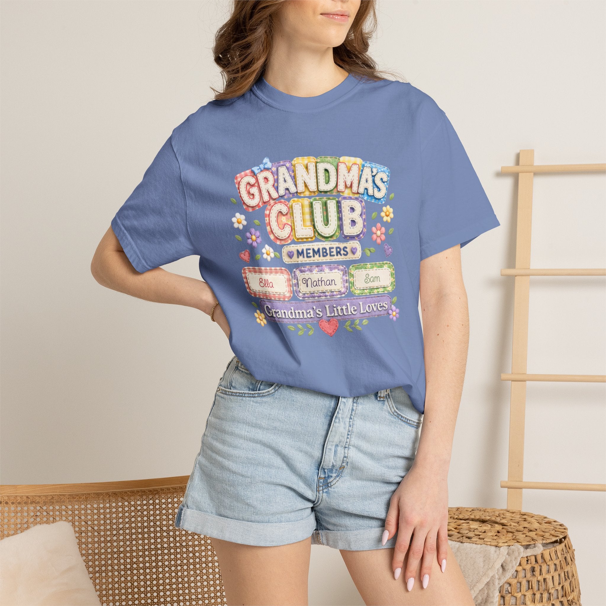 Grandmas Club T-Shirt — Grandma’s Little Loves Graphic Tee