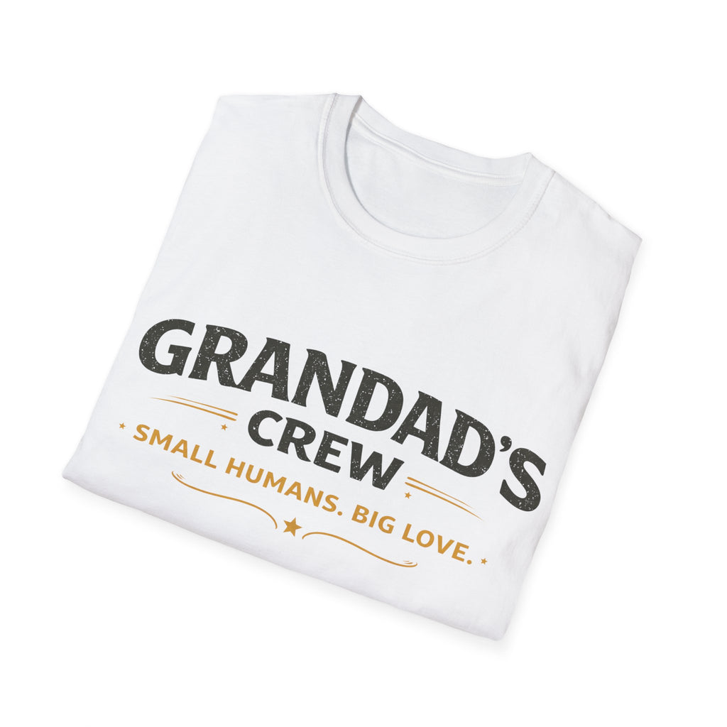 Granddad's Crew T-Shirt — "Small Humans, Big Love" Grandpa Gift