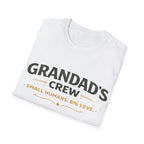 Granddad's Crew T-Shirt — "Small Humans, Big Love" Grandpa Gift