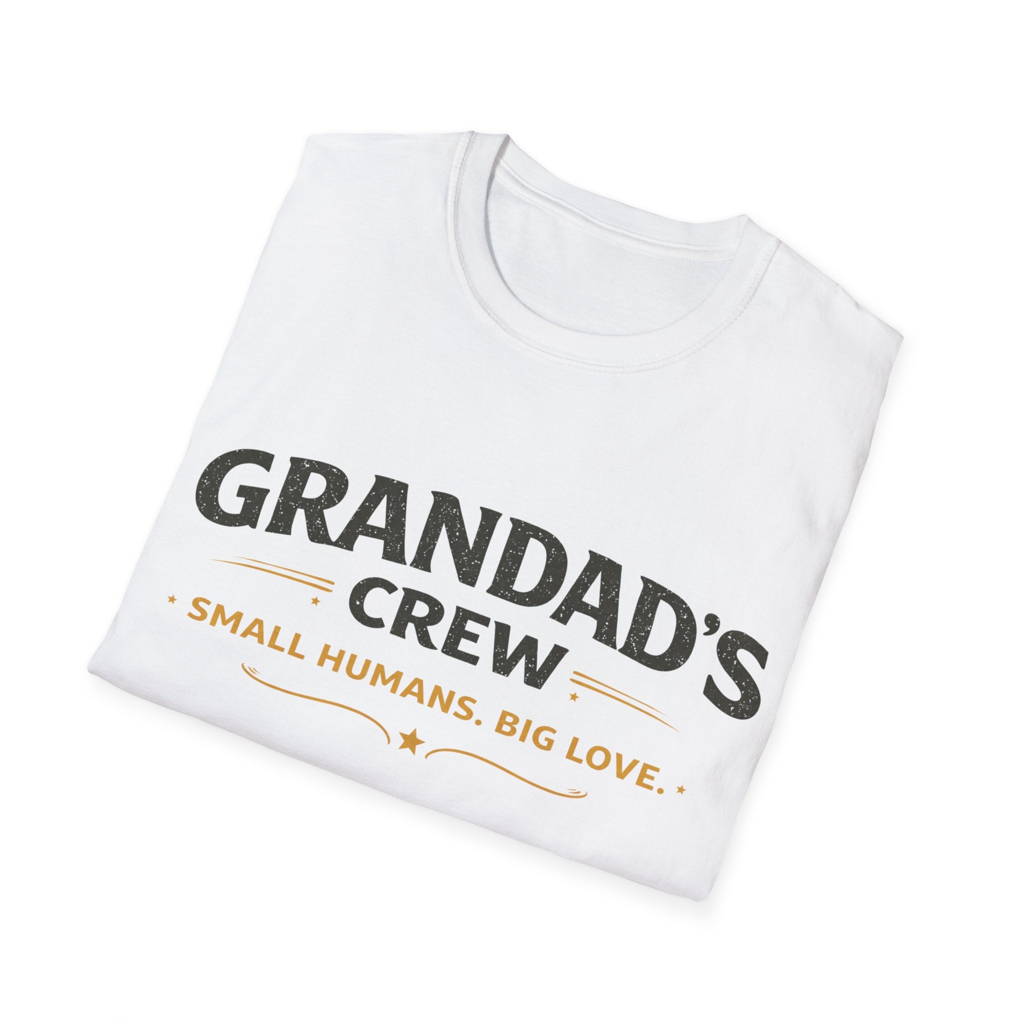 Granddad's Crew T-Shirt — "Small Humans, Big Love" Grandpa Gift