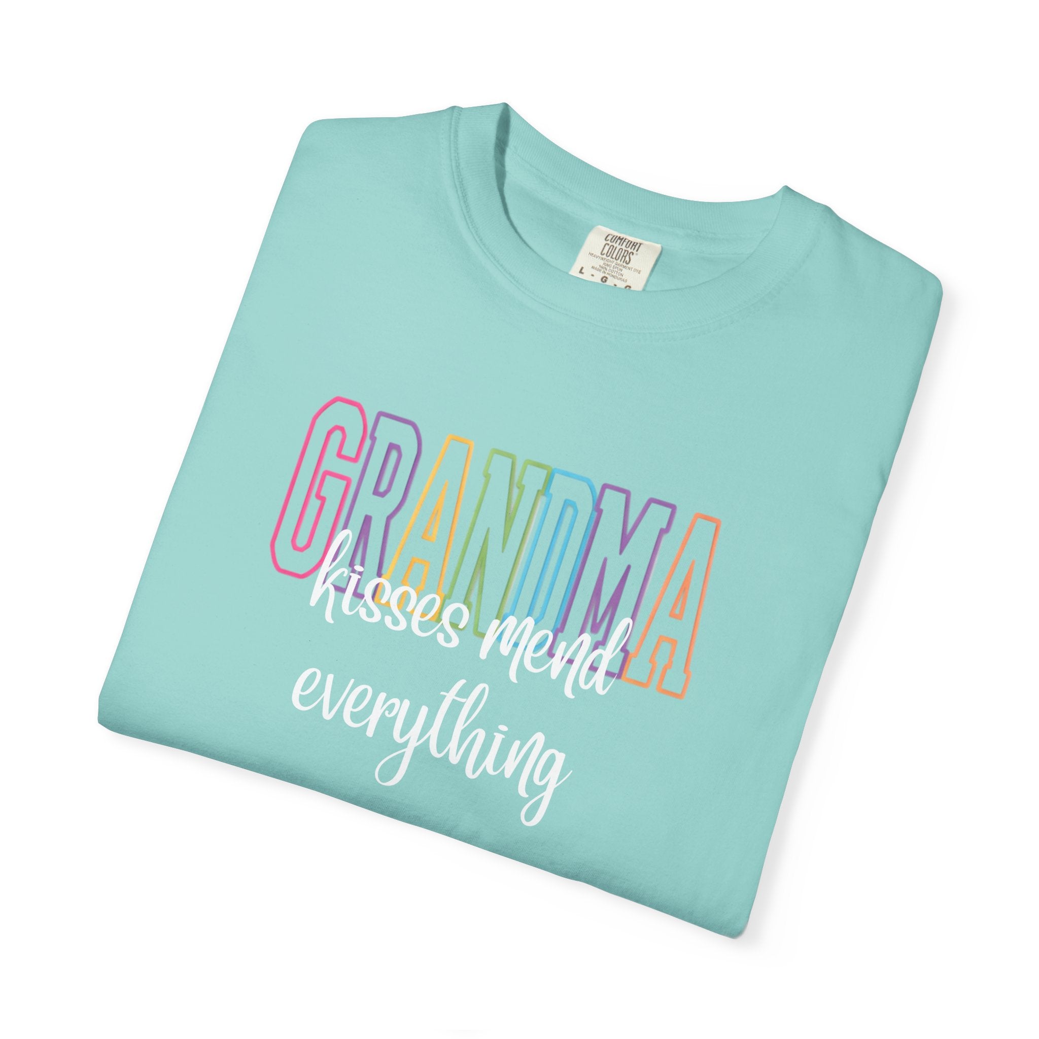 Grandma Kisses Mend Everything T-Shirt — Soft Pastel Mother's Day Gift