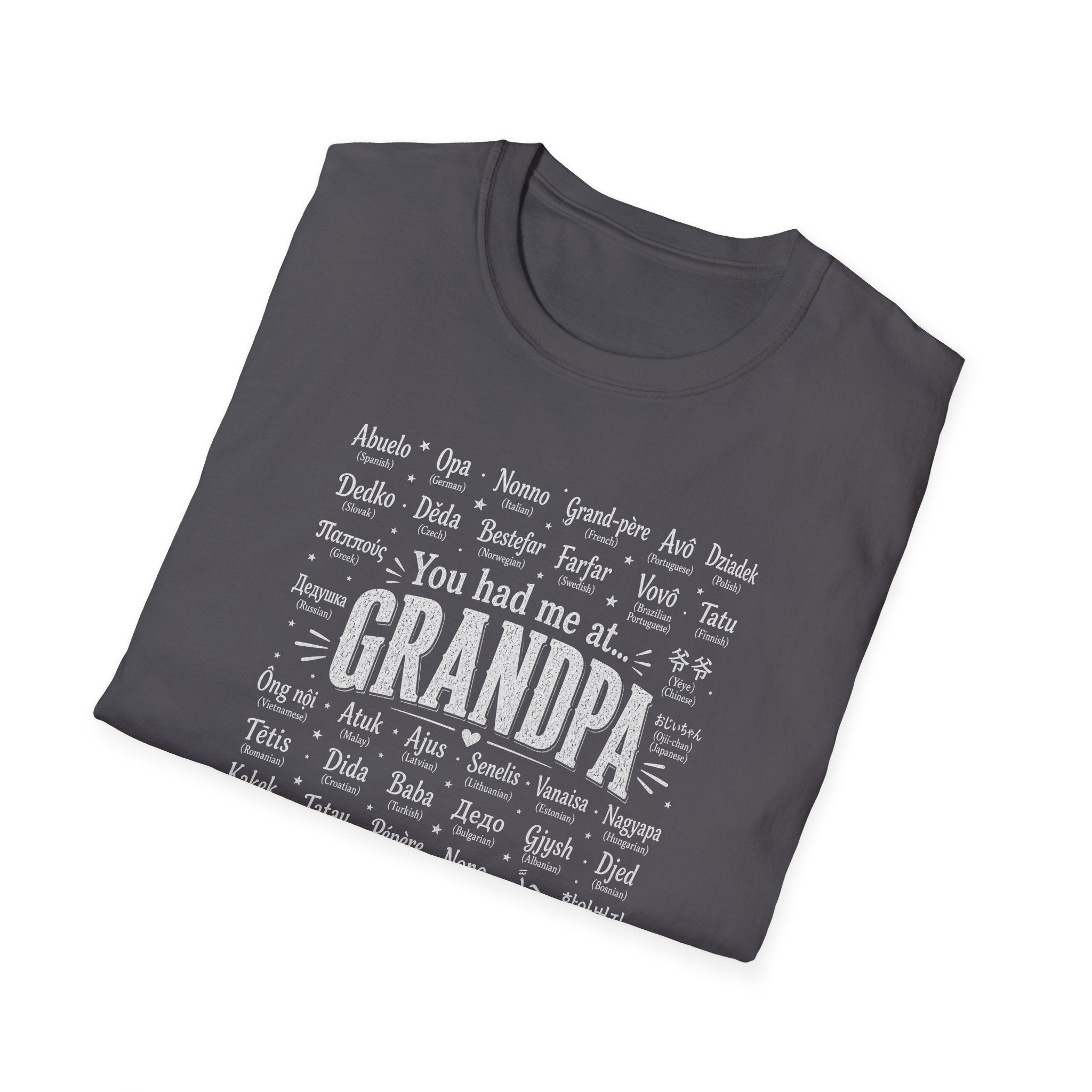 You Had Me at Grandpa T-Shirt — Retro Family Name Gift for Grandfathers