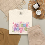 Granny Power T-Shirt — Retro Heart Graphic Tee for Grandmas