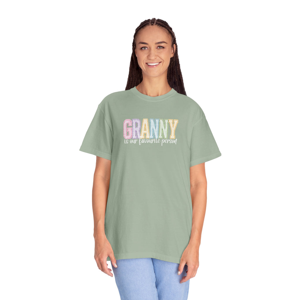 Granny Is Our Favourite Person T-Shirt — Pastel Grandma Gift Tee