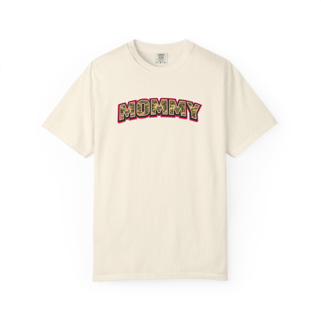 Mommy Camo Graphic T-Shirt — Retro Lettering Mother's Day Tee