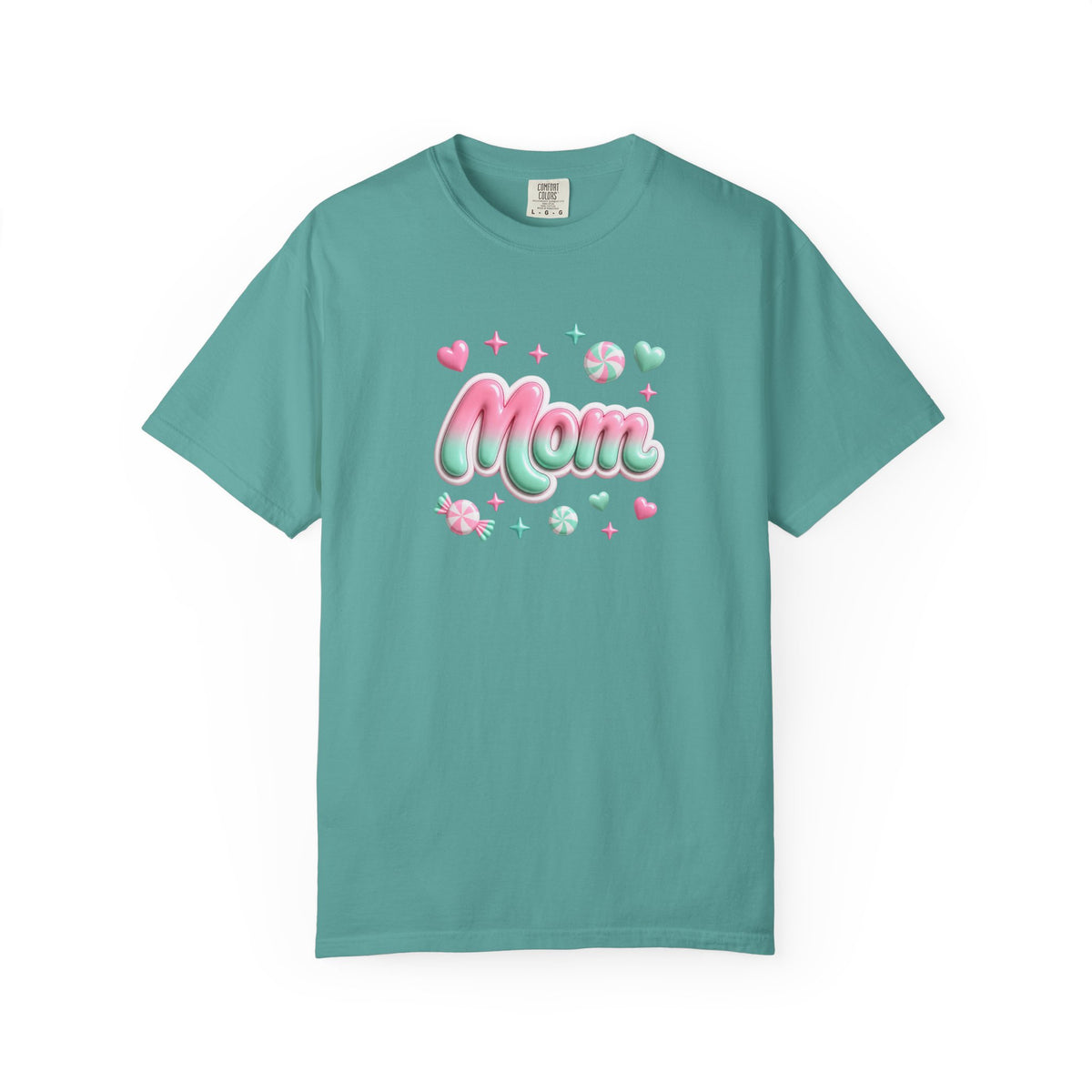 Mom Pastel Candy Script T-Shirt