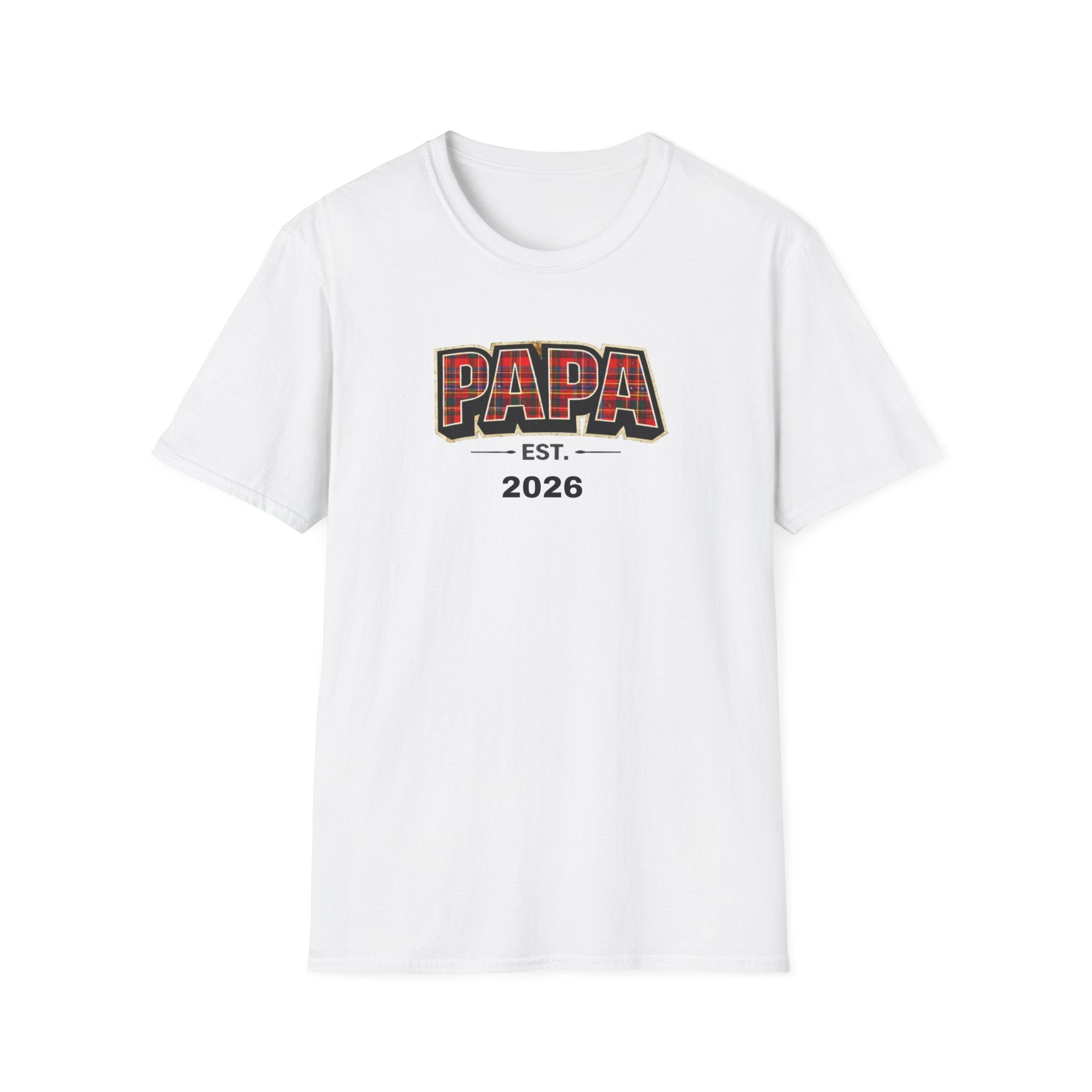 Papa Est. 2026 T-Shirt — New Dad Gift Tee