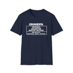 Grandpa Warning T-Shirt — "Unlimited Biscuit Access" Funny Grandpa Tee