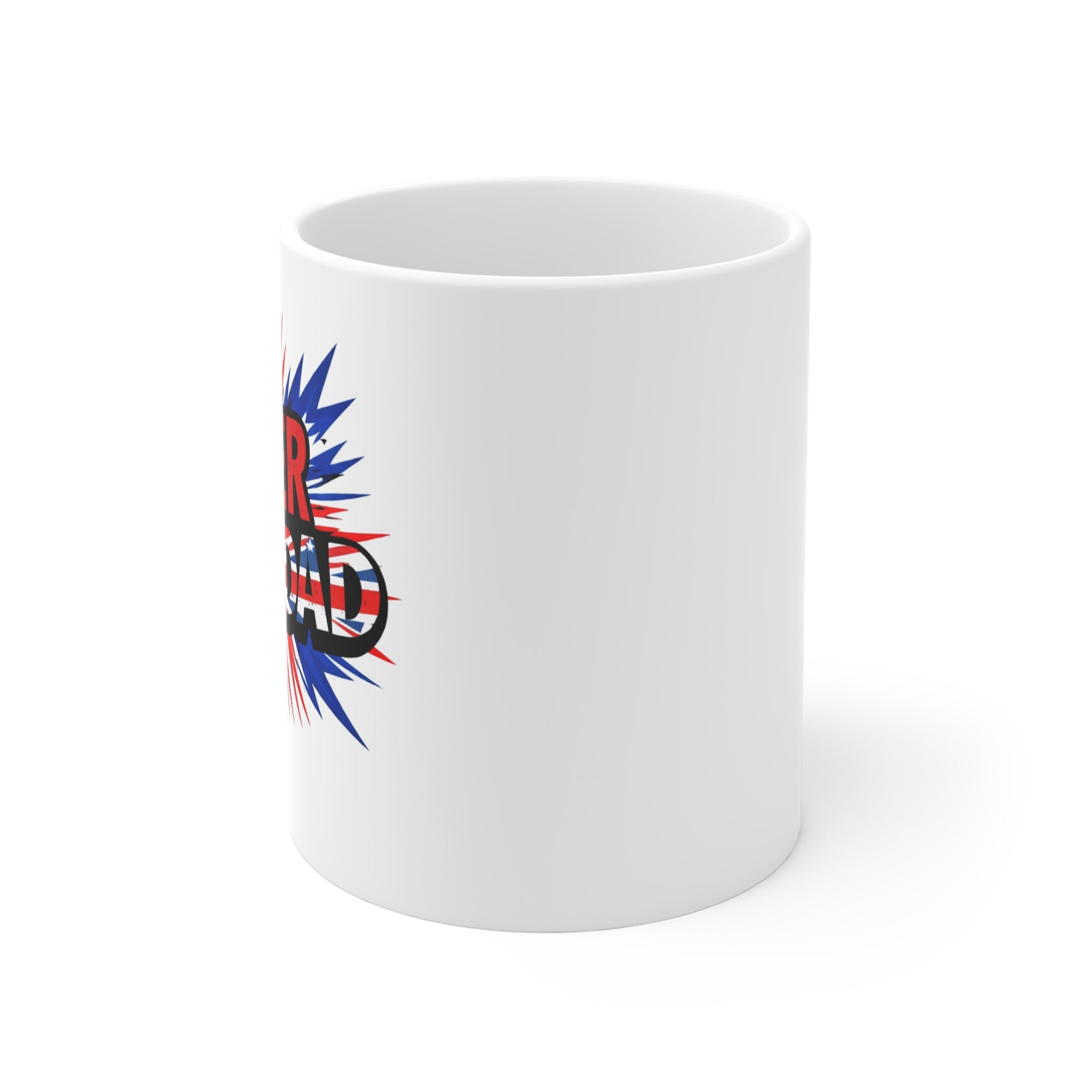 Super Grandad Union Jack/English themed Mug – Patriotic Comic-Style Gift for Grandpa