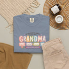 Grandma T-Shirt - My Favorite People Call Me Grandma (Cute Floral Retro Design)