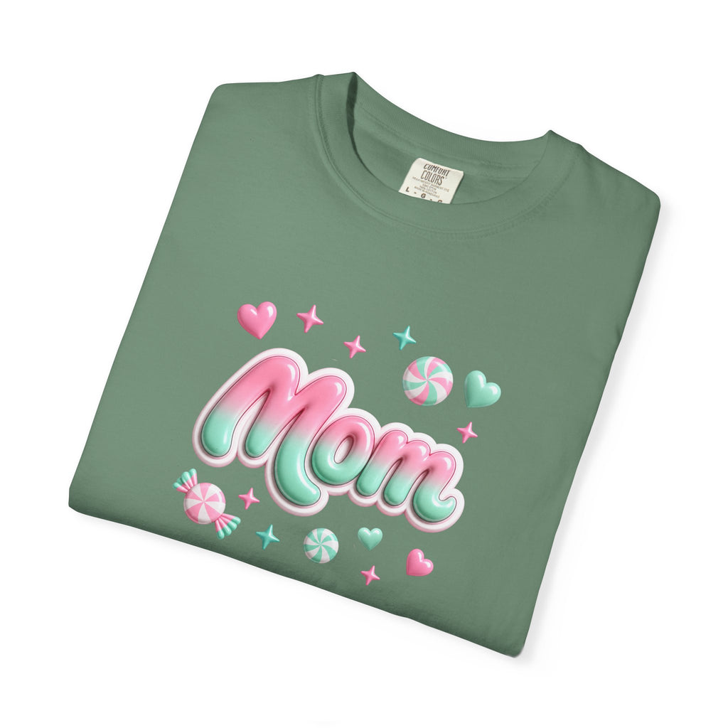 Mom Pastel Candy Script T-Shirt