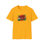 Super Papa Welsh Flag/ Wales themed Graphic T-Shirt — Father’s Day Comic-Style Dad Shirt
