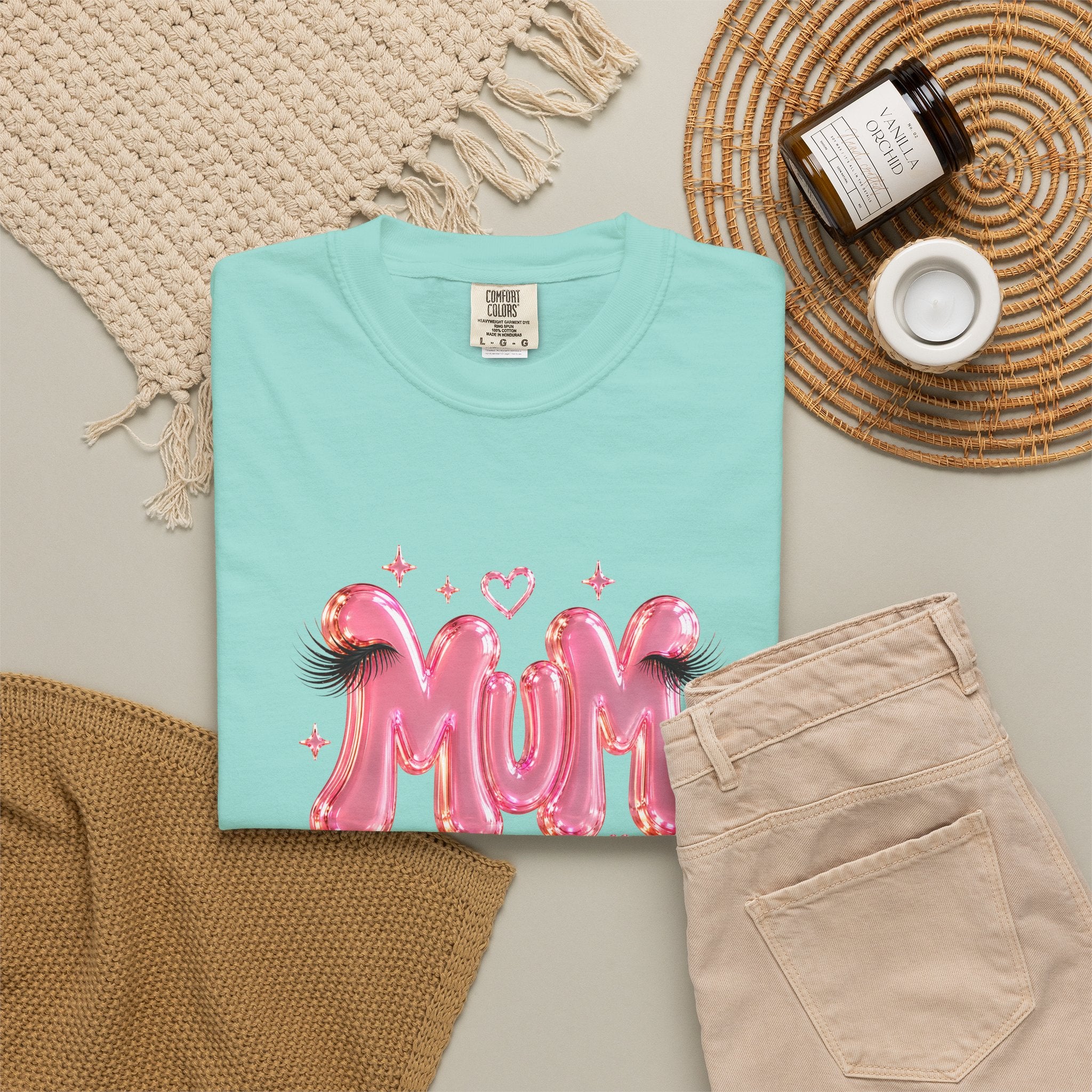 MUM Pink Balloon Eyelashes T-Shirt
