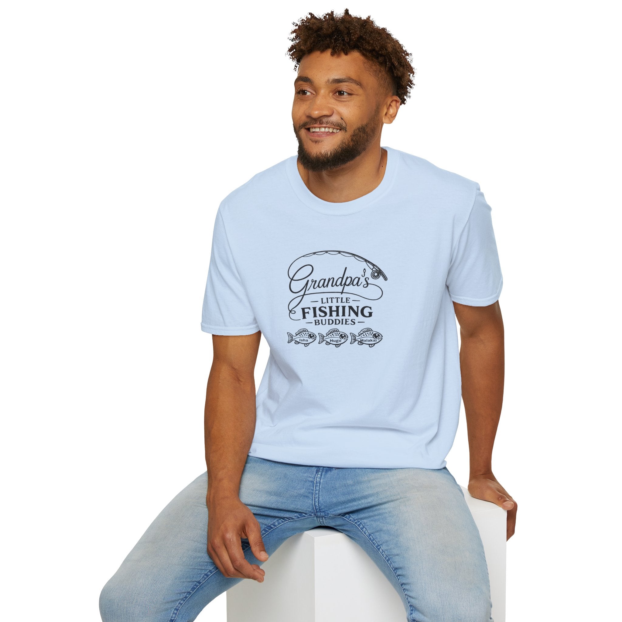 Grandpa's Little Fishing Buddies T-Shirt — Father's Day Fisherman Gift