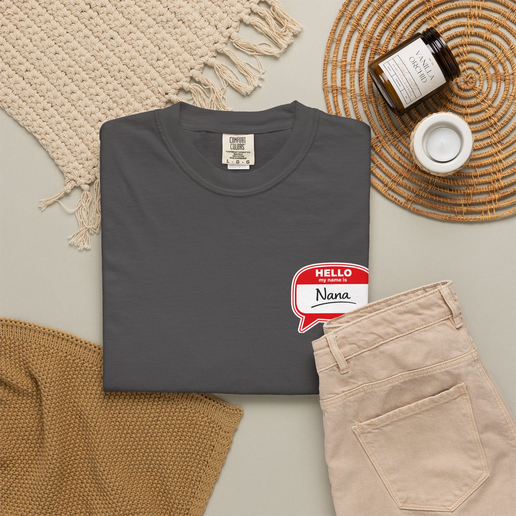 Nana Name Badge T-Shirt