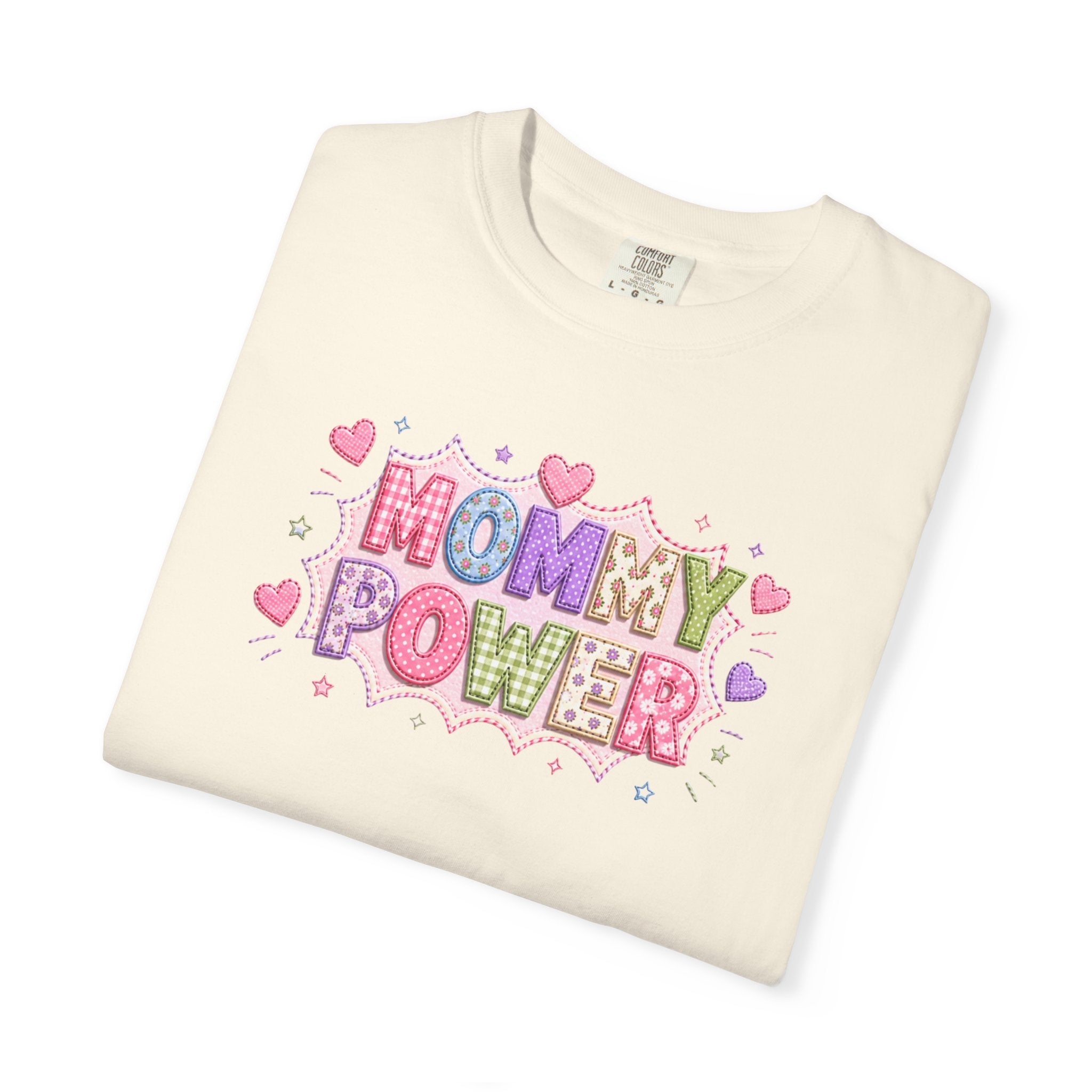 Mommy Power T-Shirt — Cute Heart Graphic Tee for Moms, Mother’s Day Gift