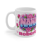 NANA Floral Name Mug — Personalised