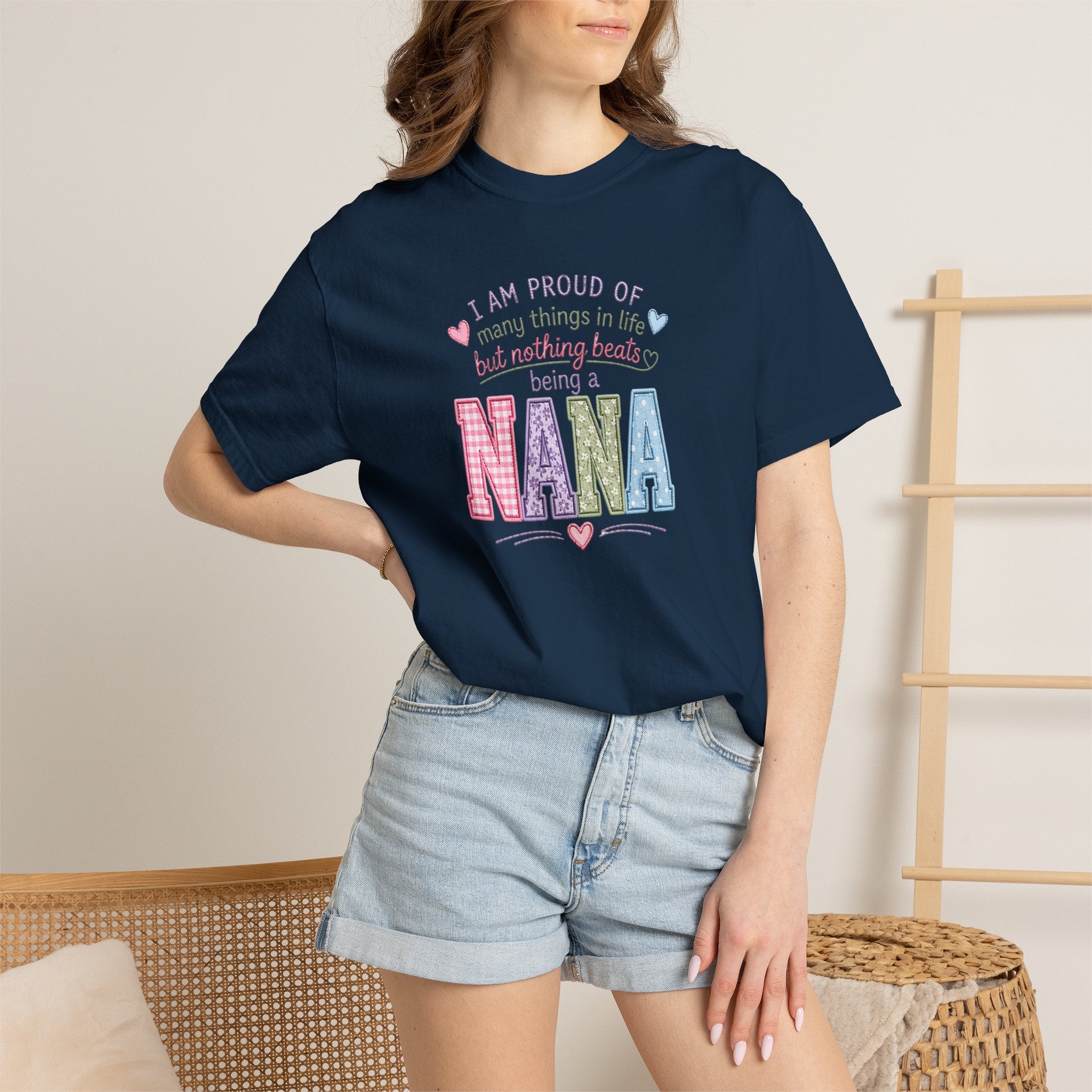 Proud Nana T-Shirt — 'I Am Proud of Many Things... But Nothing Beats Being a Nana' Soft Graphic Tee