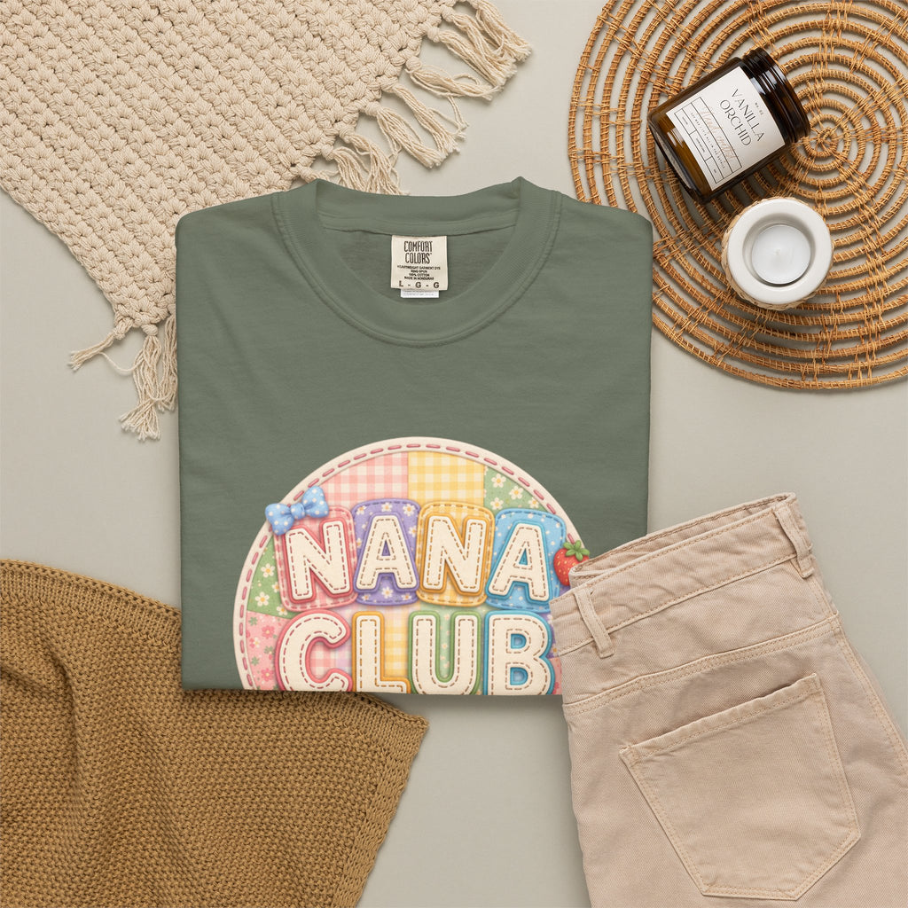 Nana Club T-Shirt — Retro Pastel Grandma Gift Tee