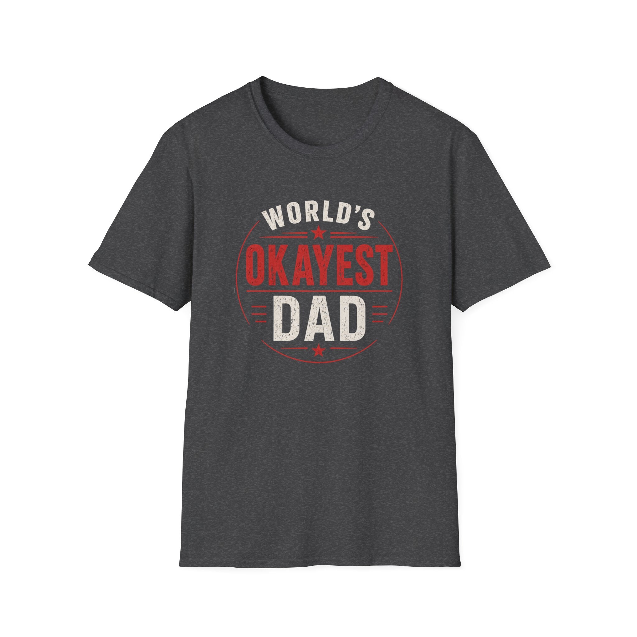Funny "World's Okayest Dad" T-Shirt – Humorous Father's Day Gift
