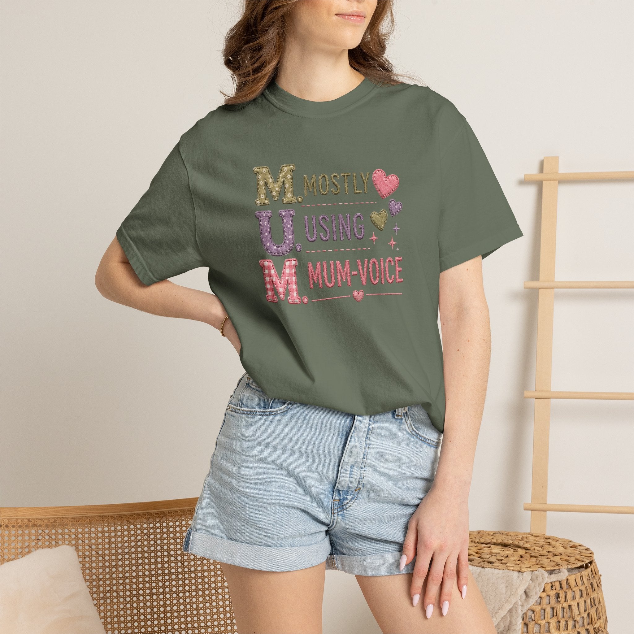 MUM Mostly Using Mum-Voice T-Shirt — Funny Mother's Day Mom Tee