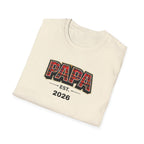 Papa Est. 2026 T-Shirt — New Dad Gift Tee