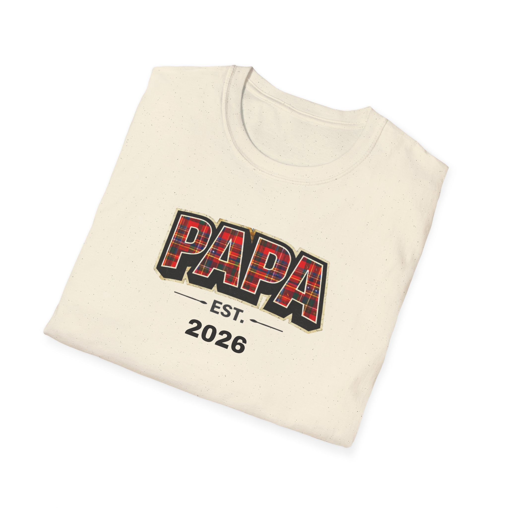 Papa Est. 2026 T-Shirt — New Dad Gift Tee