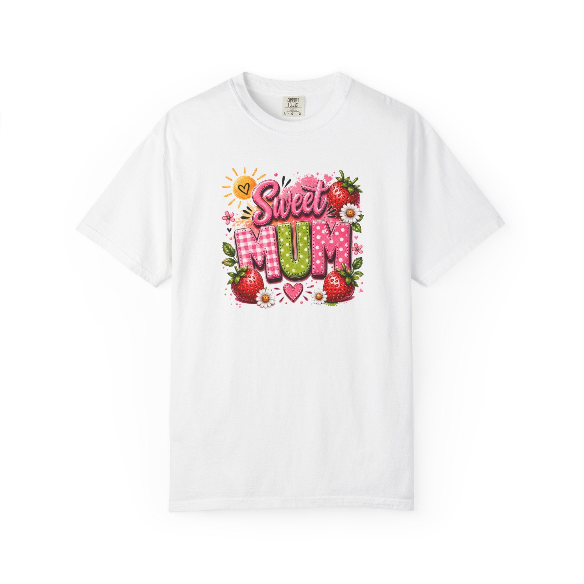 Sweet Mum T-Shirt — Floral Strawberry Mother's Day Tee