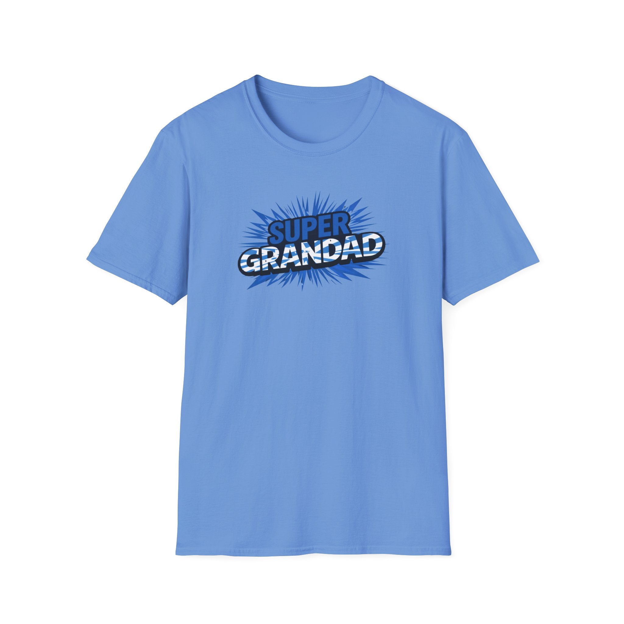 Super Grandad Scotland Flag/Scottish themed T-Shirt — Retro Comic Gift for Grandpa, Father’s Day & Birthday