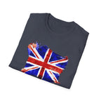 Union Jack Paint Brush UK Flag T-Shirt — British Pride Graphic Tee