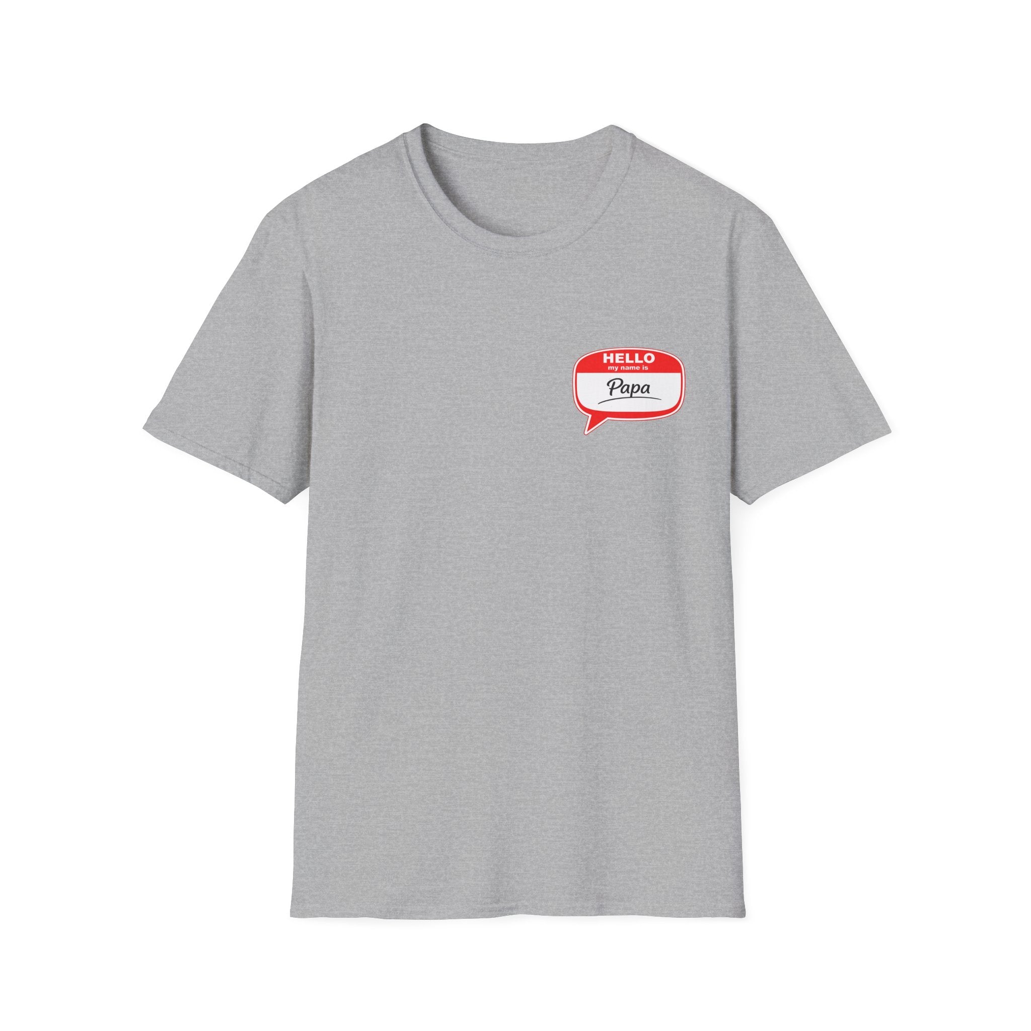 Hello Papa Speech Bubble T-Shirt – Cute Dad Gift for New Fathers & Father’s Day