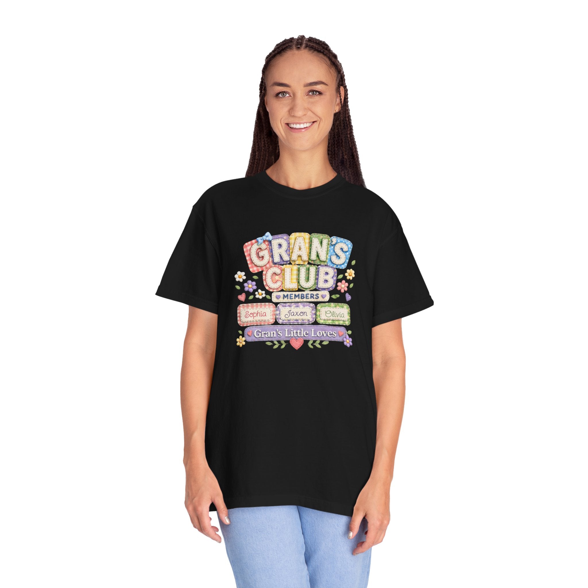 Grans Club T-Shirt – Personalized ‘Grans Club’ Family Names Tee