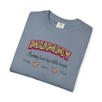 Mummy Camo Heart Graphic T-Shirt — "Mummy, leave her little layers" Retro Mum Tee