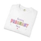 Pregnant Face T-Shirt — "Resting Pregnant Face" Cute Maternity Tee