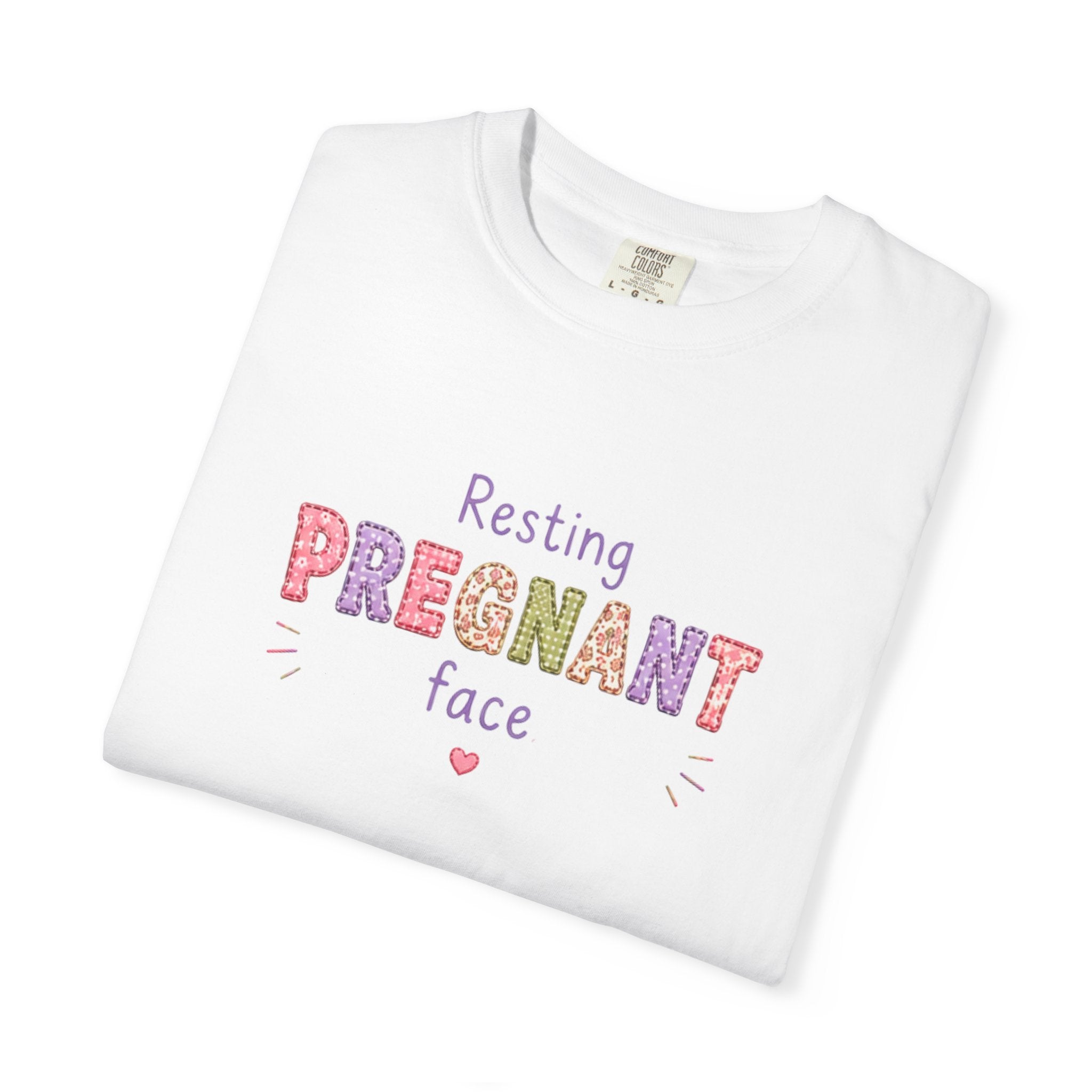 Pregnant Face T-Shirt — "Resting Pregnant Face" Cute Maternity Tee